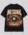 Playera "No Signal" // Washed Black