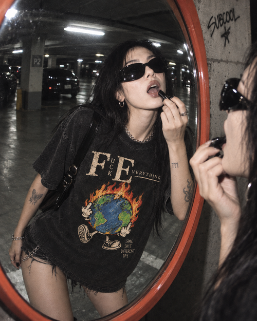 Playera "Fuck Everything" // Washed Black