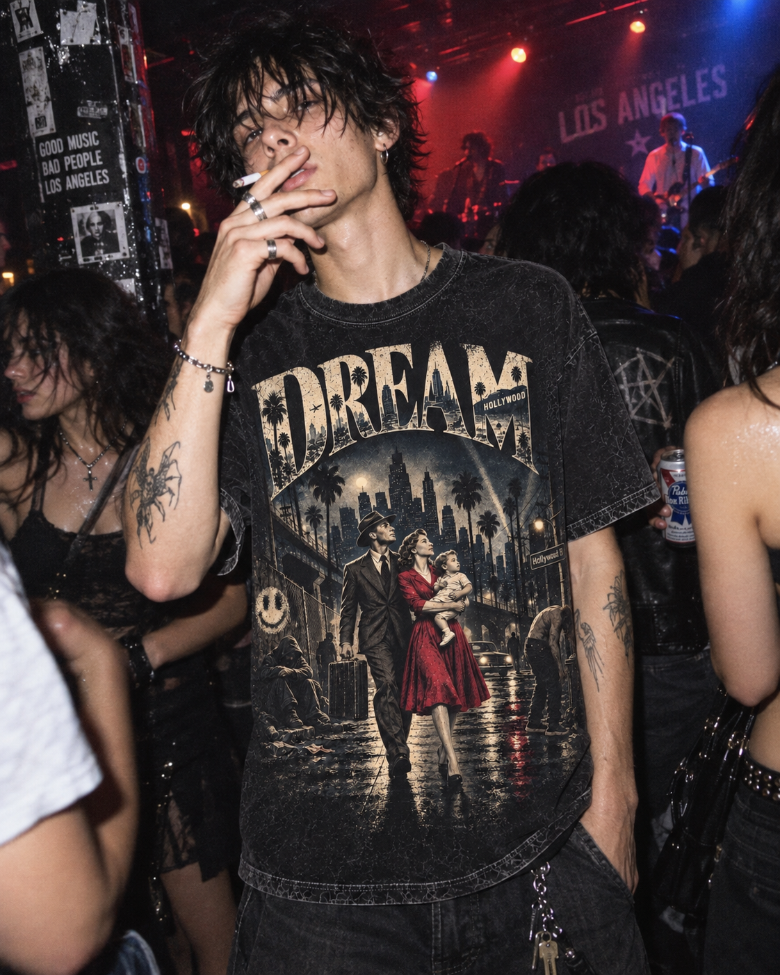Playera "Dream" // Washed Black