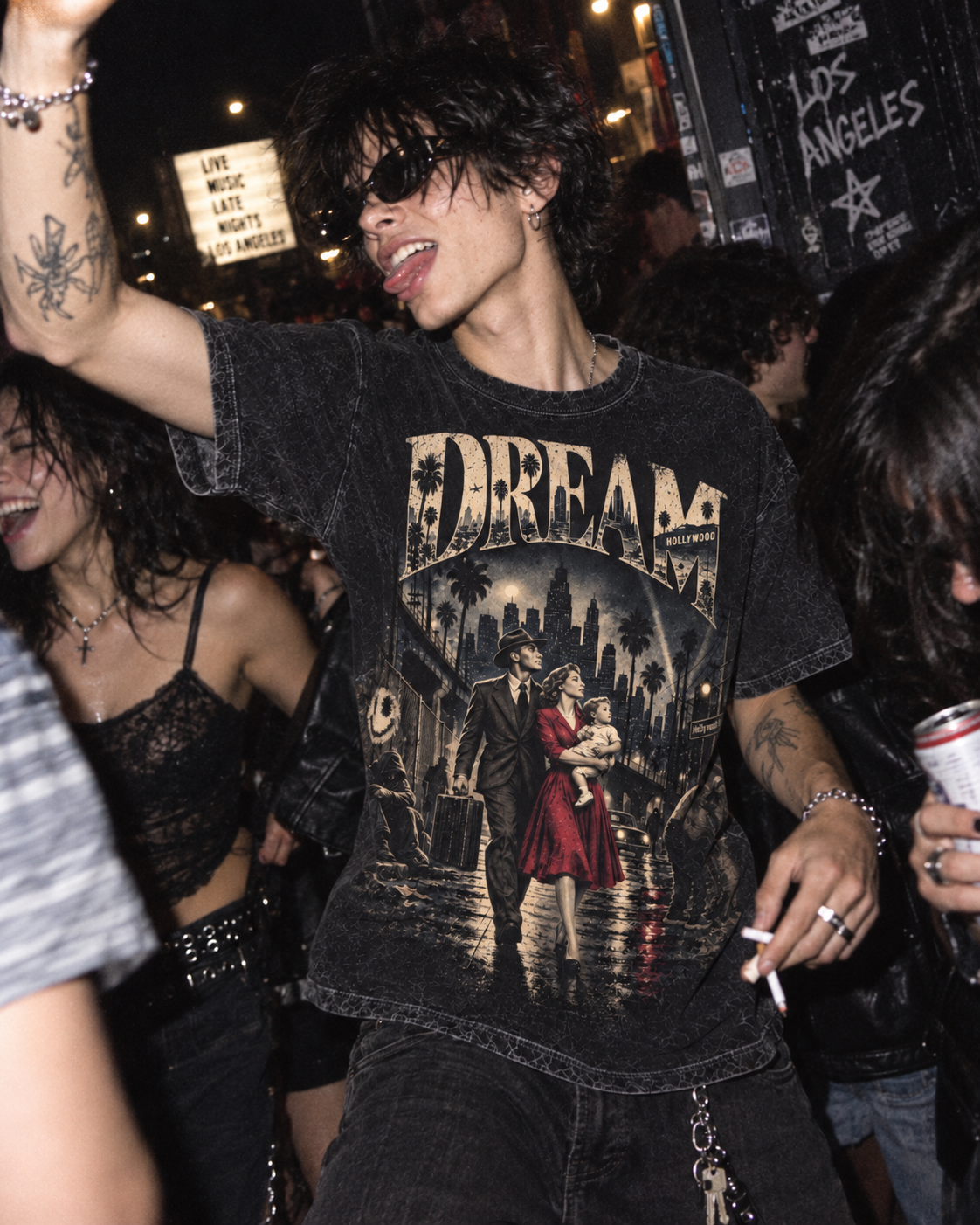 Playera "Dream" // Washed Black
