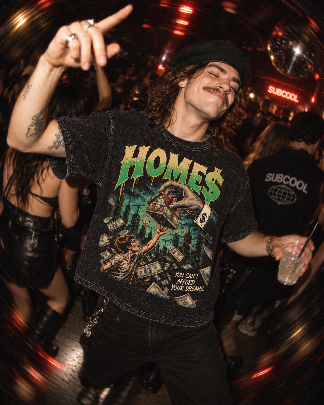 Playera "Homes" // Washed Black