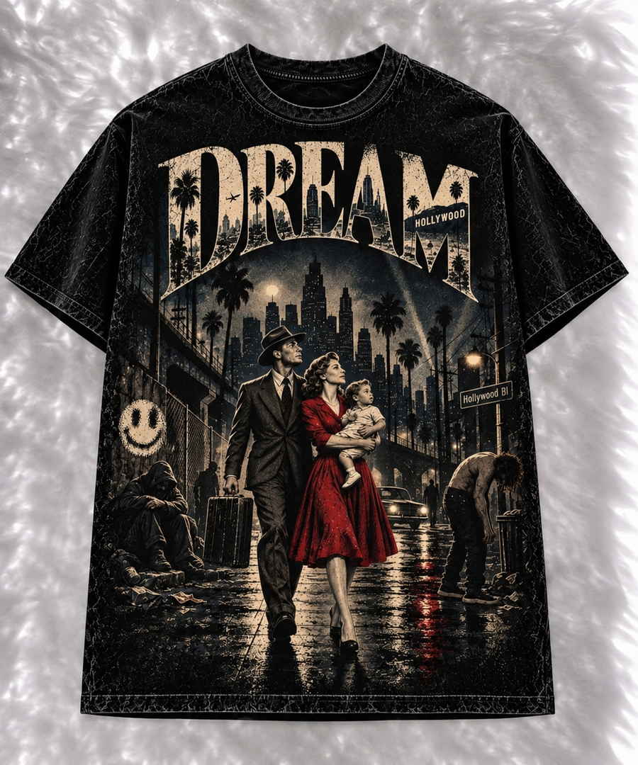 Playera "Dream" // Washed Black